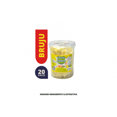 DOCE - BRUJU - 55g COCADA CASEIRA BRANCA - PT20